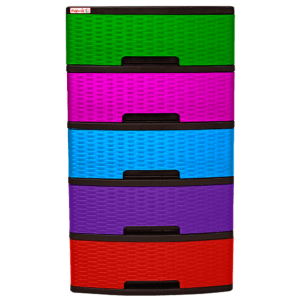 Gavetero Clasico 5N Rattan Combinado