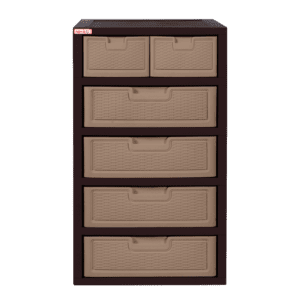 Gavetero Jumbo Premium 5N Rattan Cocoa