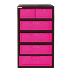 Gavetero Jumbo Premium 5N Rattan Magenta