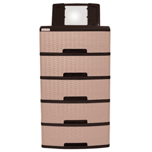 Gavetero Vanity Rattan 5N Cocoa