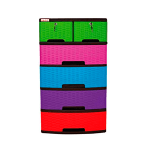 Gavetero con Llavin Rattan Combinado