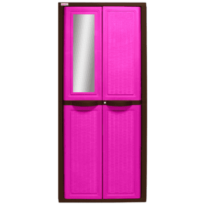 Ropero Clásico Rattan 3 Repisas Magenta